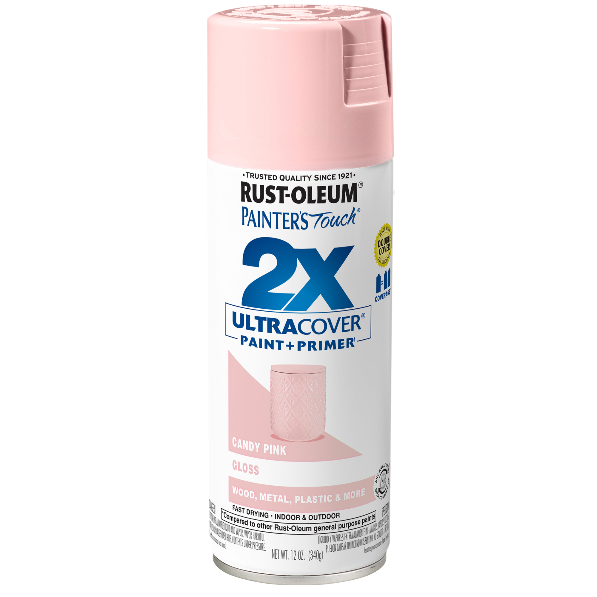 Rust-Oleum Painter's Touch 2X Spray Paint - 12 Oz., Gloss Candy Pink, 6 Pk, Model# 334028DS